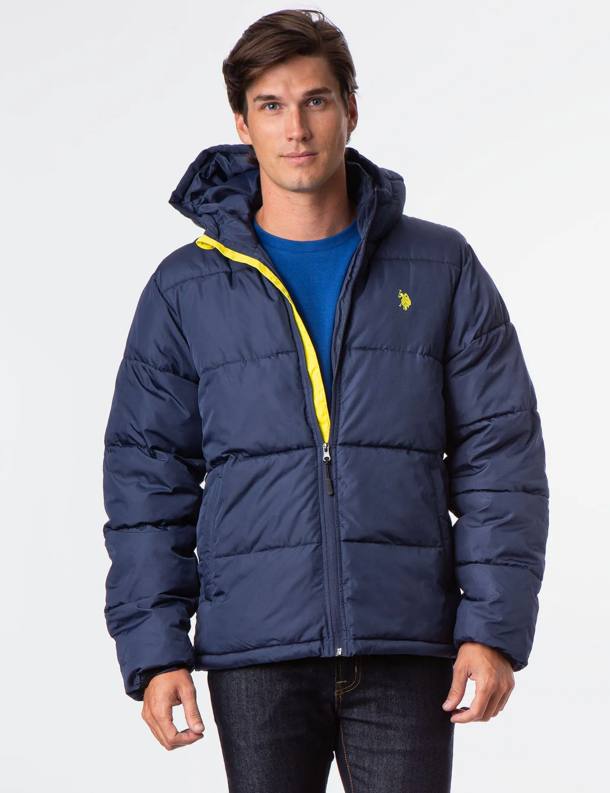 MODERATE HOODED PUFFER JACKET sold by U.S. Polo Assn. product image thumbnail 5