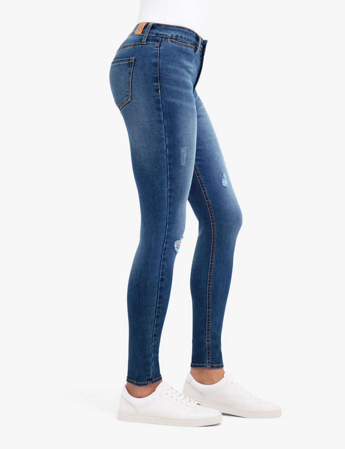 REPREVE® HIGH RISE DESTRUCTED JEGGING sold by U.S. Polo Assn. product image thumbnail 2