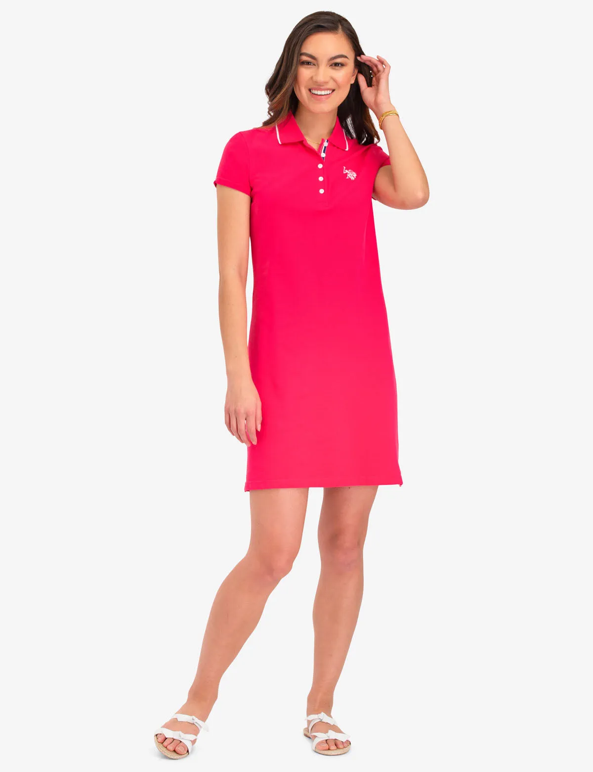 TIPPED POLO DRESS sold by U.S. Polo Assn. product image thumbnail 2