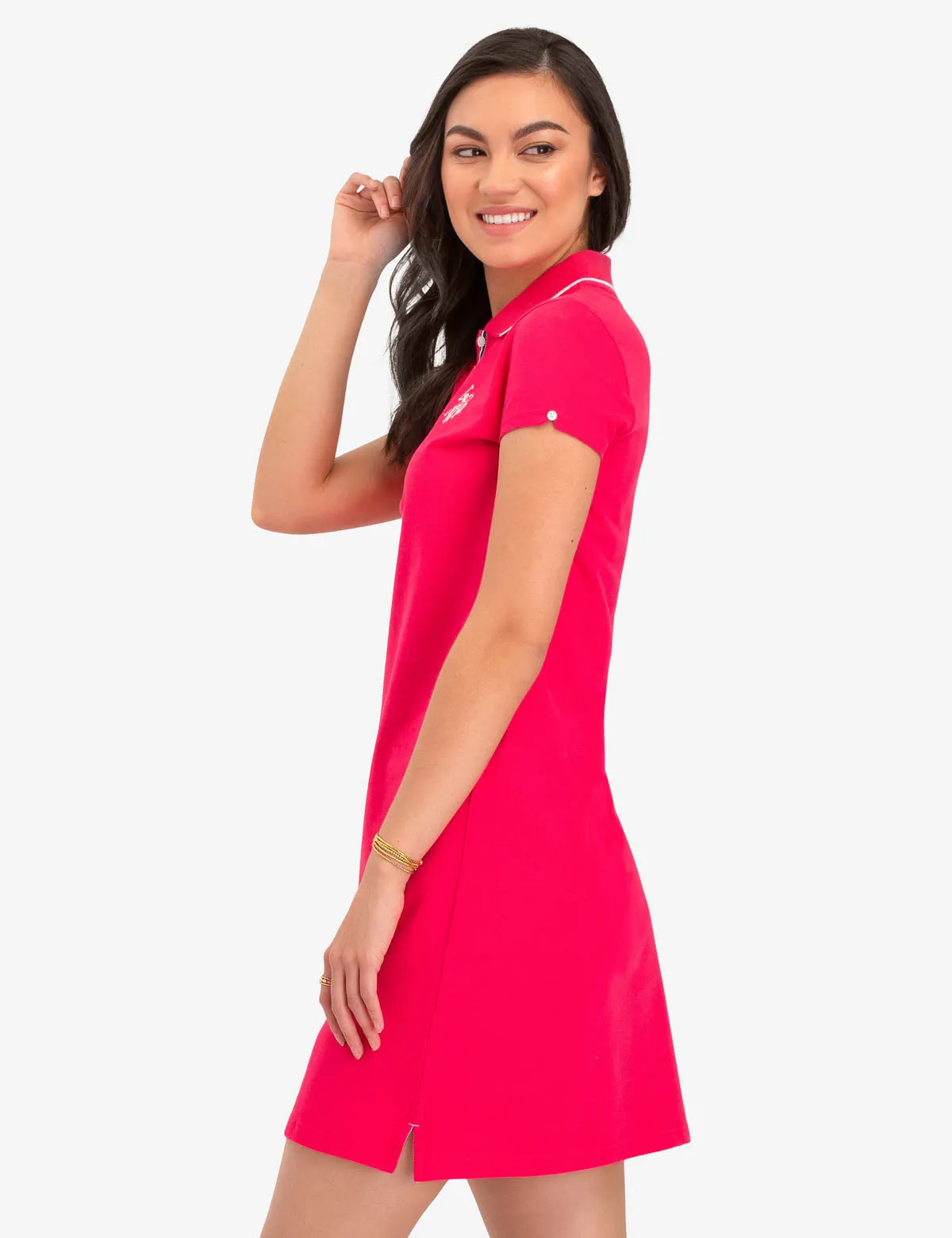 TIPPED POLO DRESS sold by U.S. Polo Assn. product image thumbnail 3