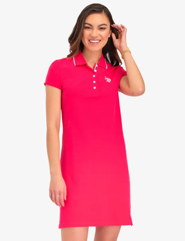 TIPPED POLO DRESS sold by U.S. Polo Assn.