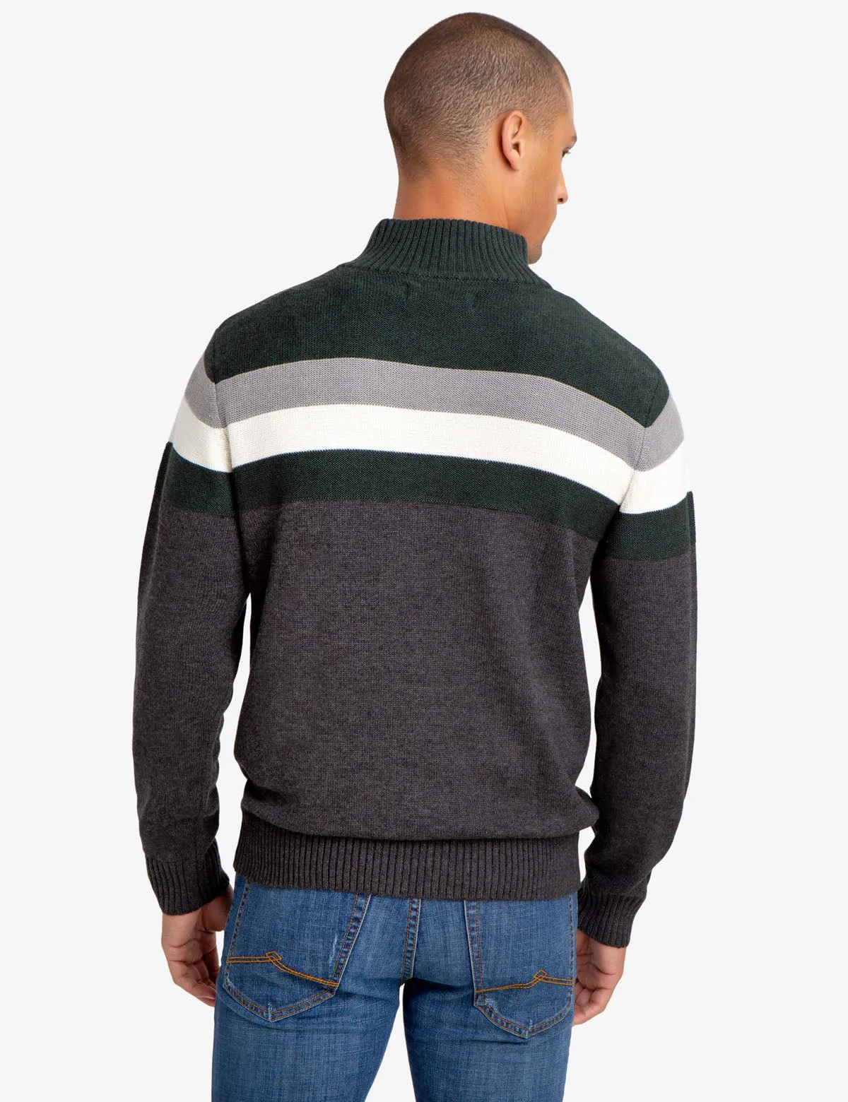1/4 ZIP STRIPED SWEATER sold by U.S. Polo Assn. product image thumbnail 4