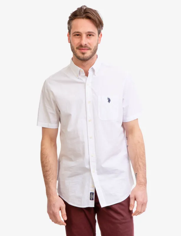 SHORT SLEEVE MADRAS WOVEN SHIRT sold by U.S. Polo Assn.