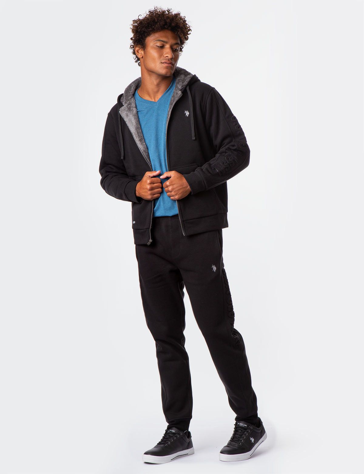 EMBOSSED LOGO SHERPA HOODIE sold by U.S. Polo Assn. product image thumbnail 2