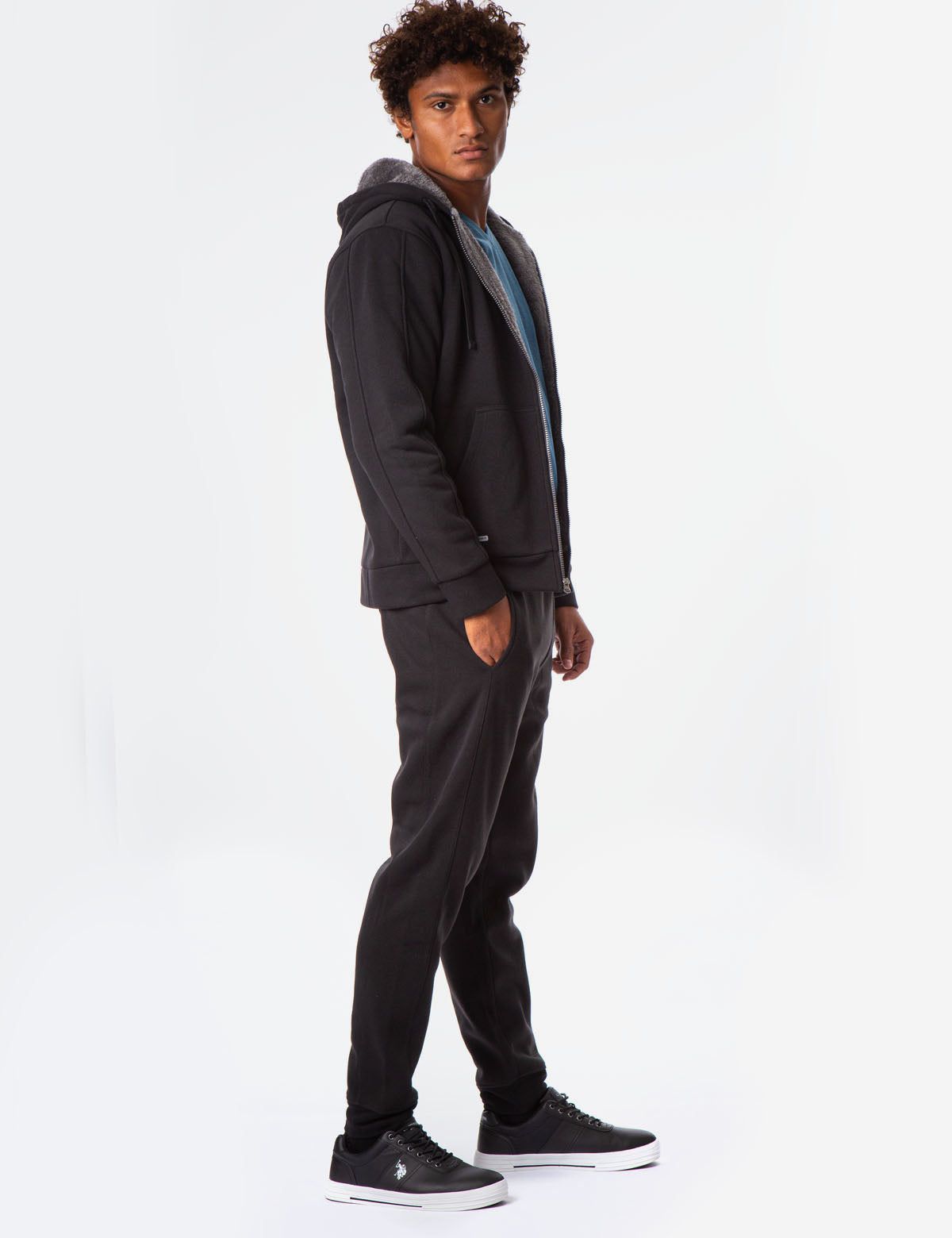 EMBOSSED LOGO SHERPA HOODIE sold by U.S. Polo Assn. product image thumbnail 3