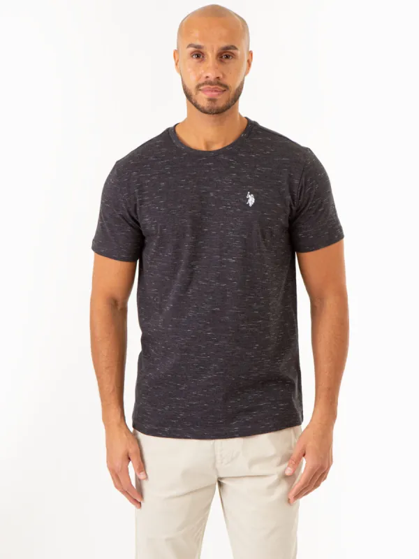 SPACE DYE CREW NECK T-SHIRT sold by U.S. Polo Assn.