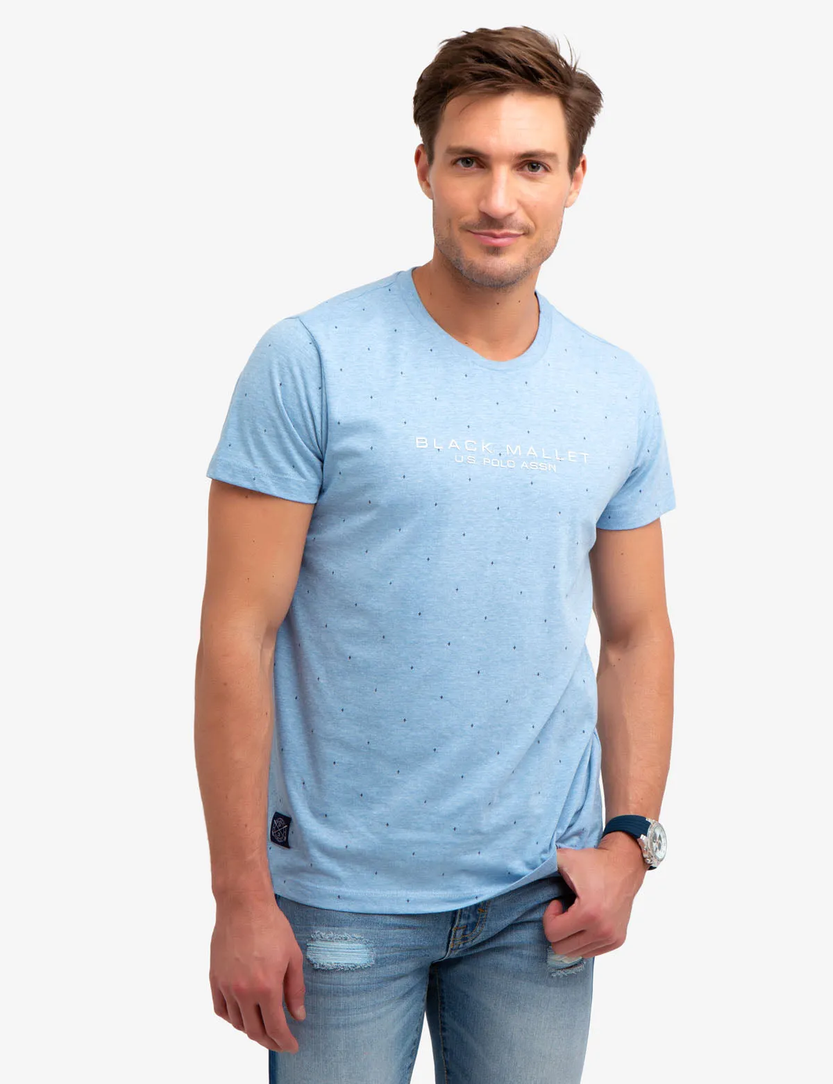 BLACK MALLET PRINT T-SHIRT sold by U.S. Polo Assn.