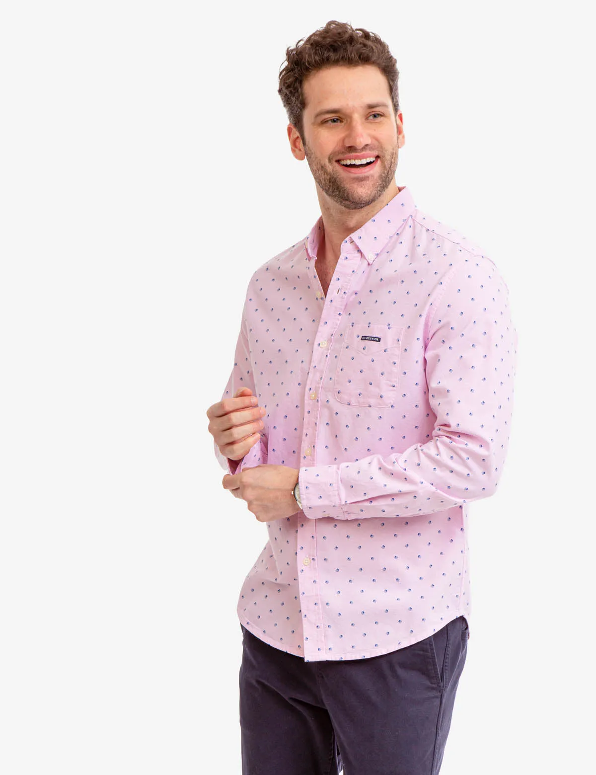 LONG SLEEVE ALL OVER FLORAL OXFORD SHIRT sold by U.S. Polo Assn. product image thumbnail 4
