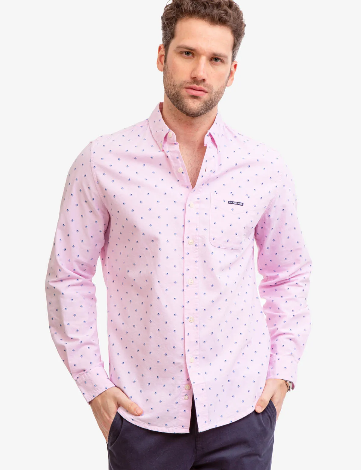 LONG SLEEVE ALL OVER FLORAL OXFORD SHIRT sold by U.S. Polo Assn. product image thumbnail 5