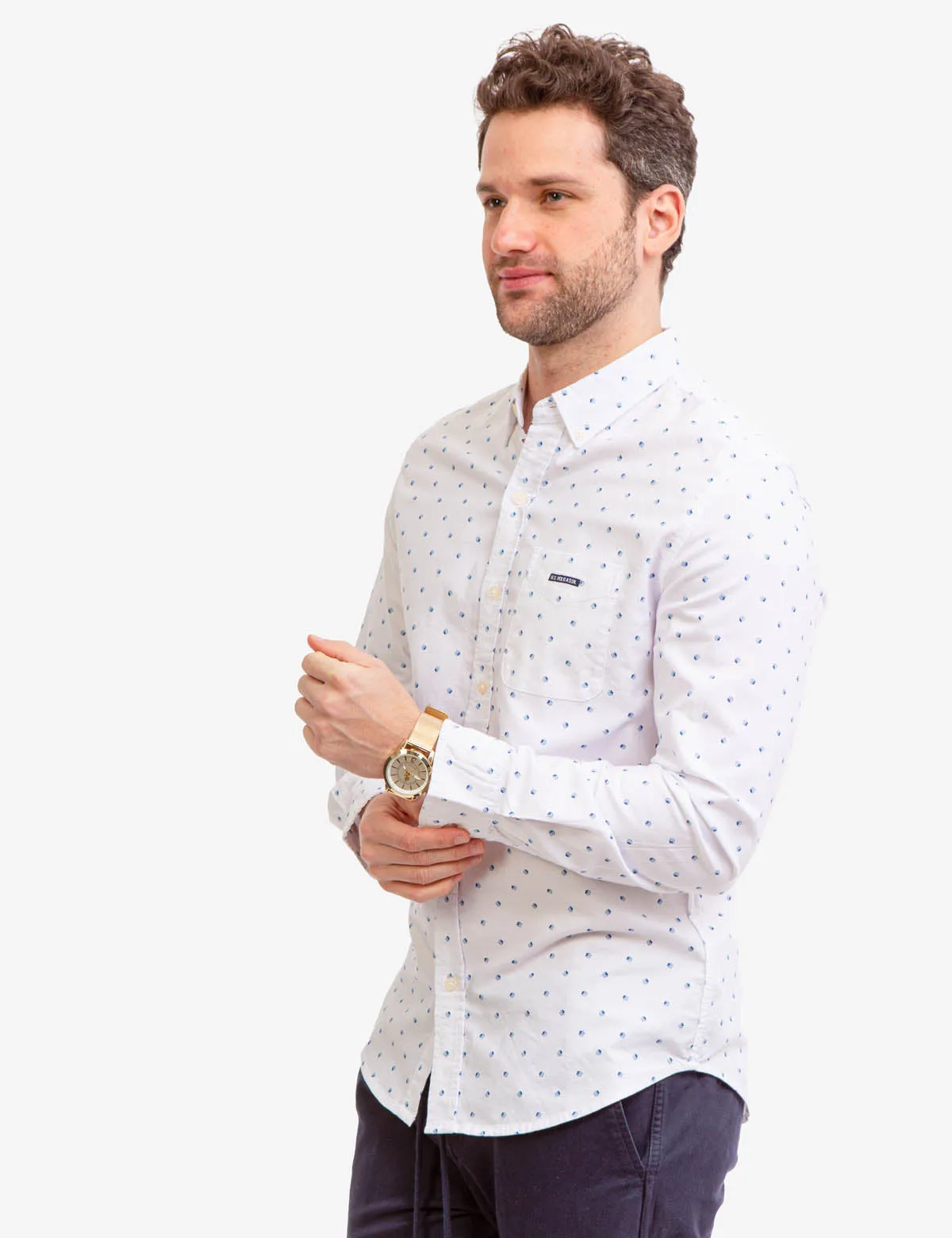 LONG SLEEVE ALL OVER FLORAL OXFORD SHIRT sold by U.S. Polo Assn. product image thumbnail 2