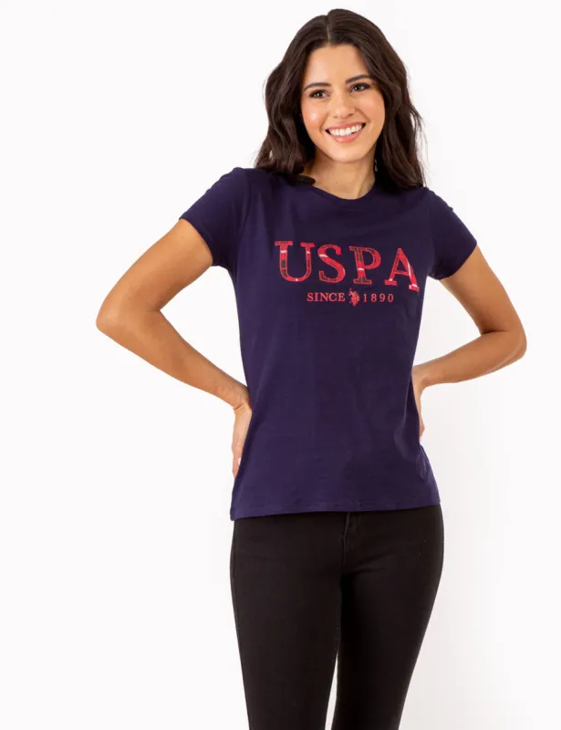 USPA STITCH APPLIQUE CREW NECK T-SHIRT sold by U.S. Polo Assn.