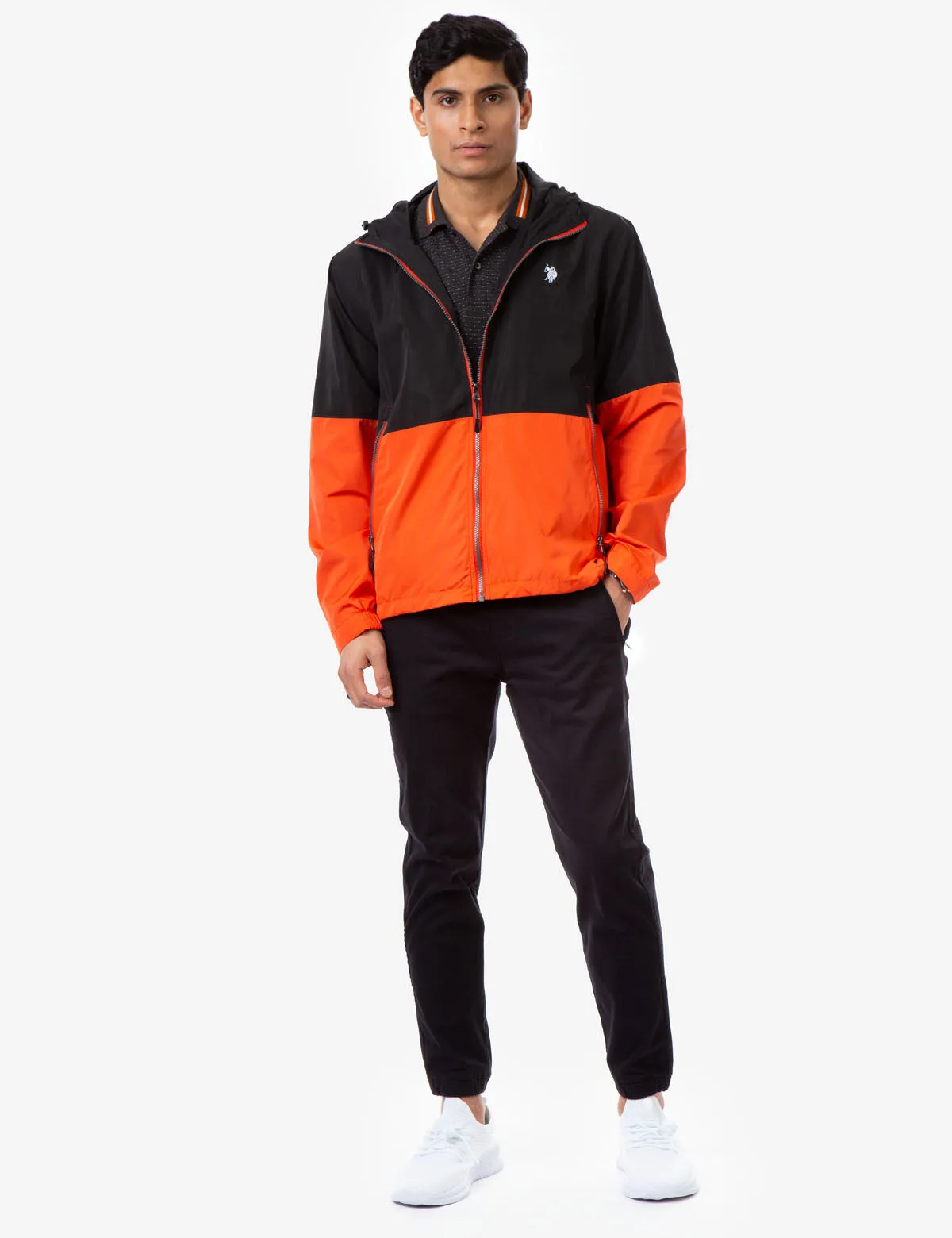 HOODED COLORBLOCK WINDBREAKER sold by U.S. Polo Assn. product image thumbnail 2