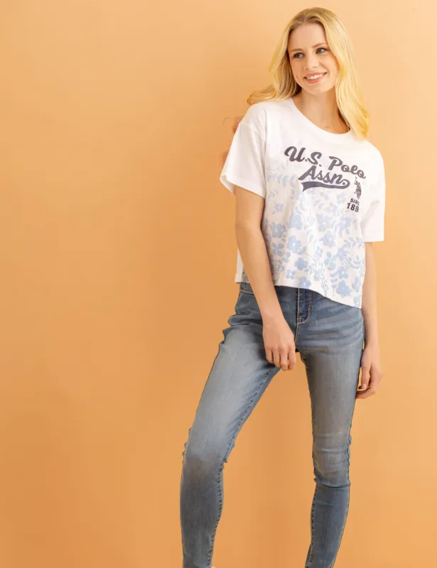 U.S. POLO ASSN. FADED FLORAL T-SHIRT sold by U.S. Polo Assn.