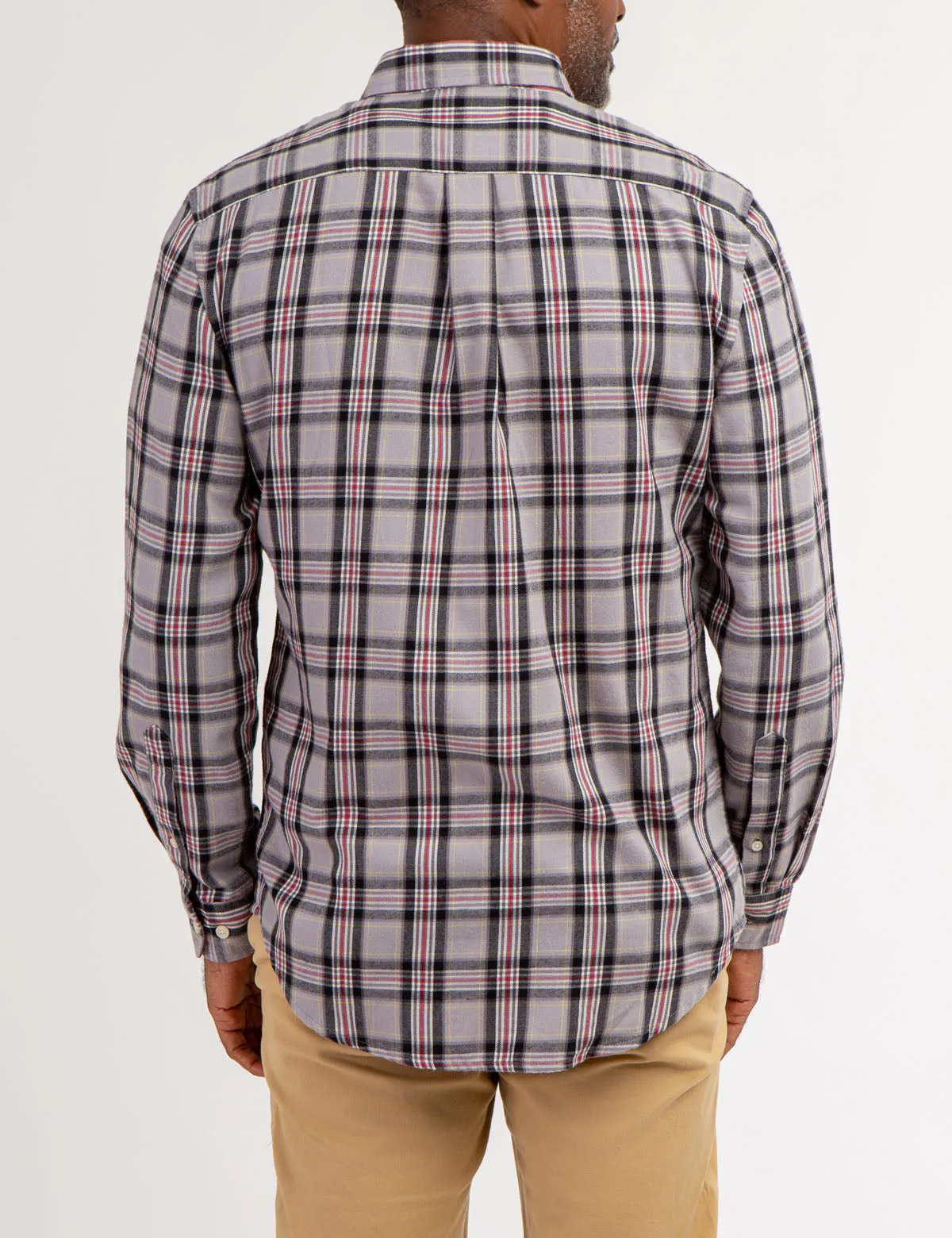 PLAID PEACHED TWILL LONG SLEEVE SHIRT sold by U.S. Polo Assn. product image thumbnail 5
