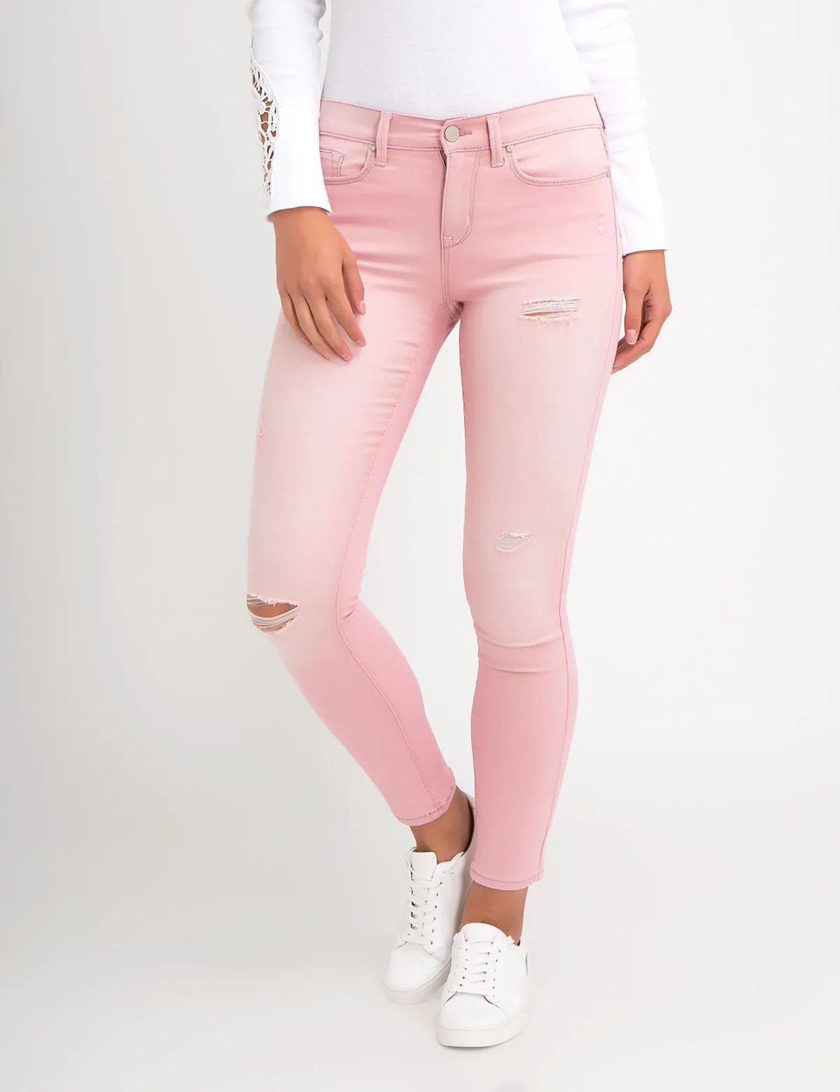 STRETCH COLORED DENIM SUPER SKINNY JEANS sold by U.S. Polo Assn.