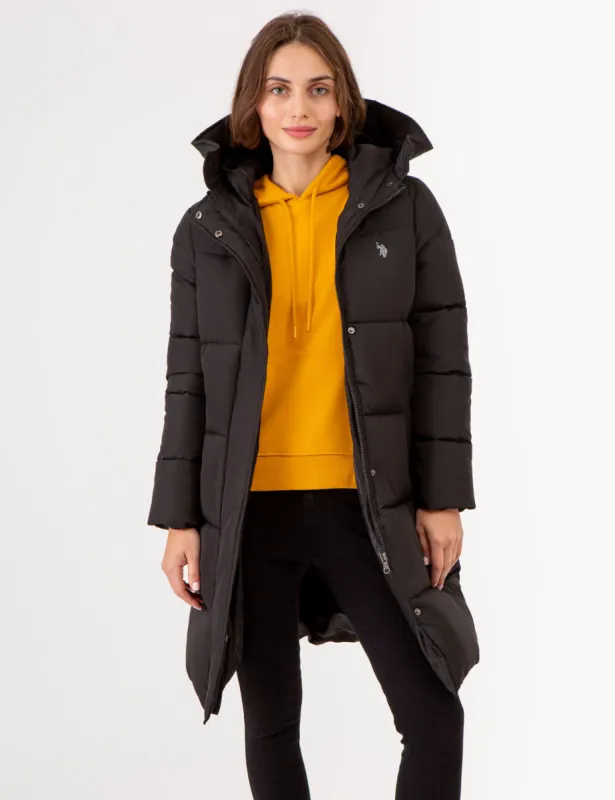 MAXI SNORKEL HOODED PUFFER JACKET sold by U.S. Polo Assn.