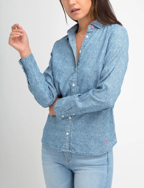 DAISY LIGHTWEIGHT CHAMBRAY SHIRT sold by U.S. Polo Assn.