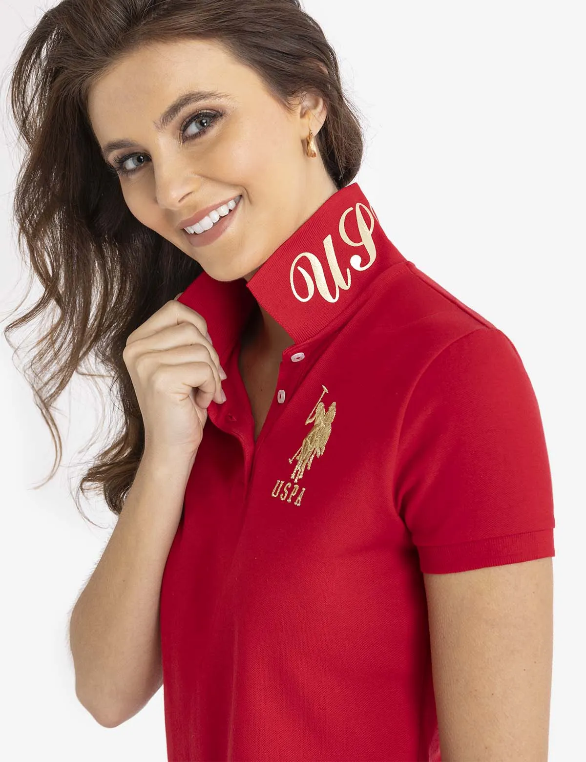 USPA METALLIC PRINT POLO SHIRT sold by U.S. Polo Assn.