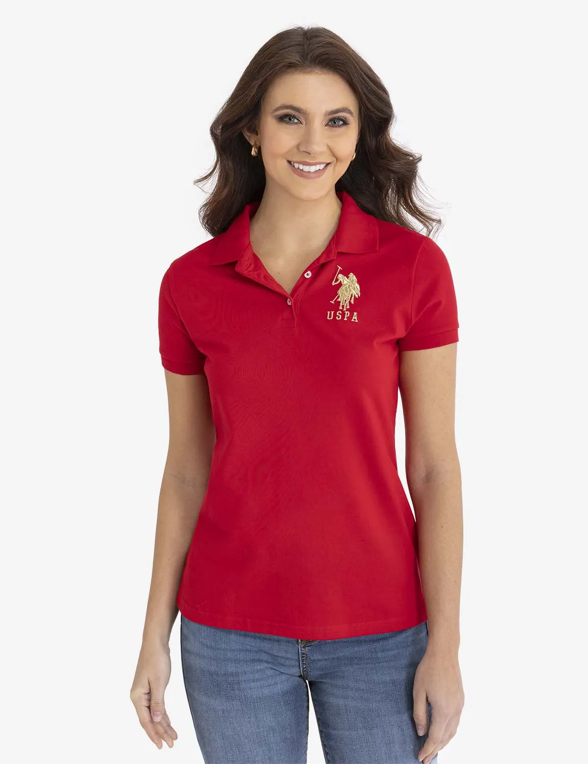 USPA METALLIC PRINT POLO SHIRT sold by U.S. Polo Assn. product image thumbnail 2