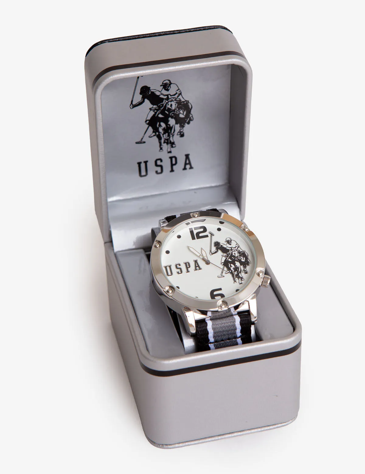 MEN'S LOGO STRIPE STRAP WATCH sold by U.S. Polo Assn. product image thumbnail 2