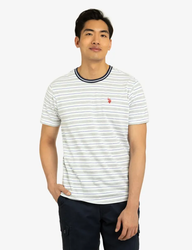 YARN DYE STRIPE JERSEY CREW NECK T-SHIRT sold by U.S. Polo Assn.