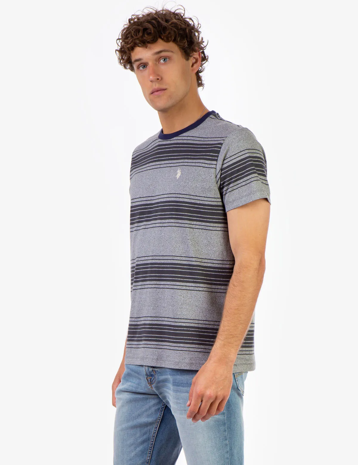 STRIPE CREW NECK T-SHIRT sold by U.S. Polo Assn. product image thumbnail 3