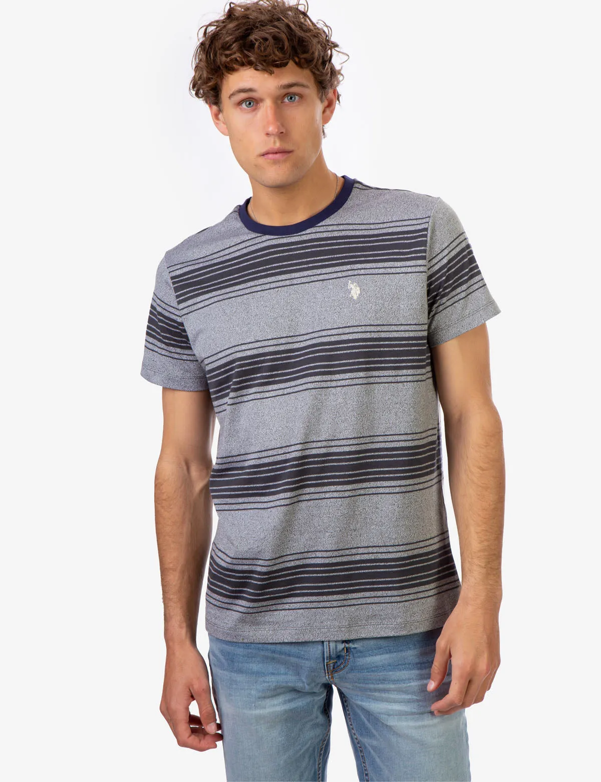 STRIPE CREW NECK T-SHIRT sold by U.S. Polo Assn.