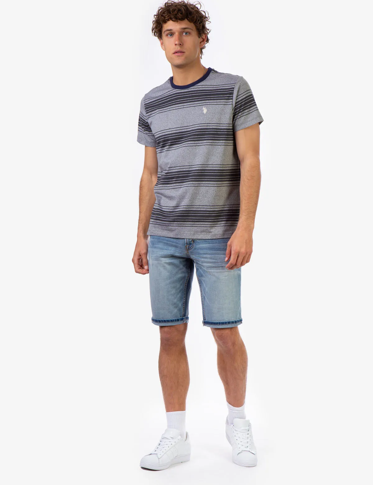 STRIPE CREW NECK T-SHIRT sold by U.S. Polo Assn. product image thumbnail 2