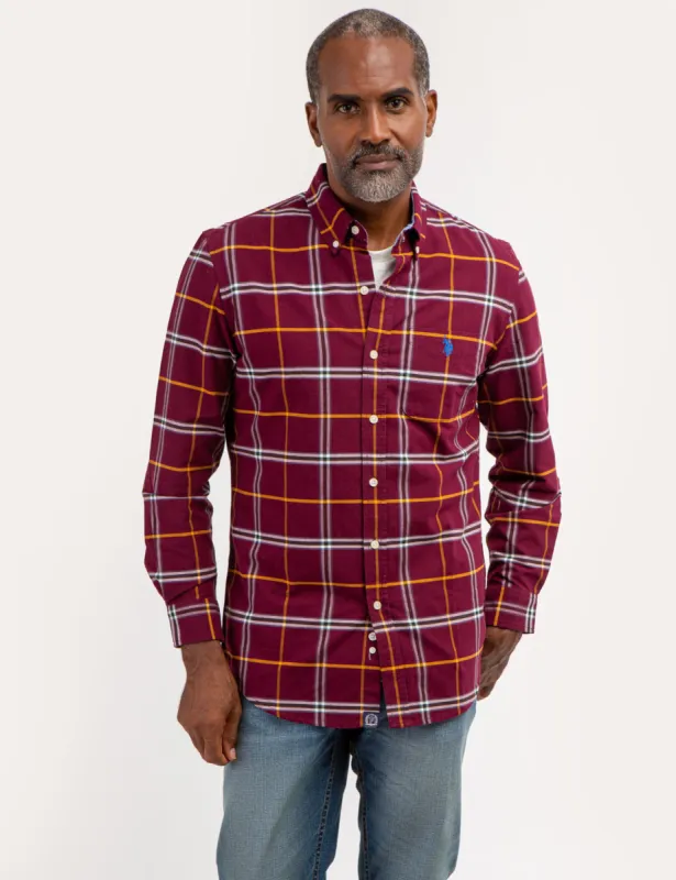 PLAID YARN DYE OXFORD SHIRT sold by U.S. Polo Assn.