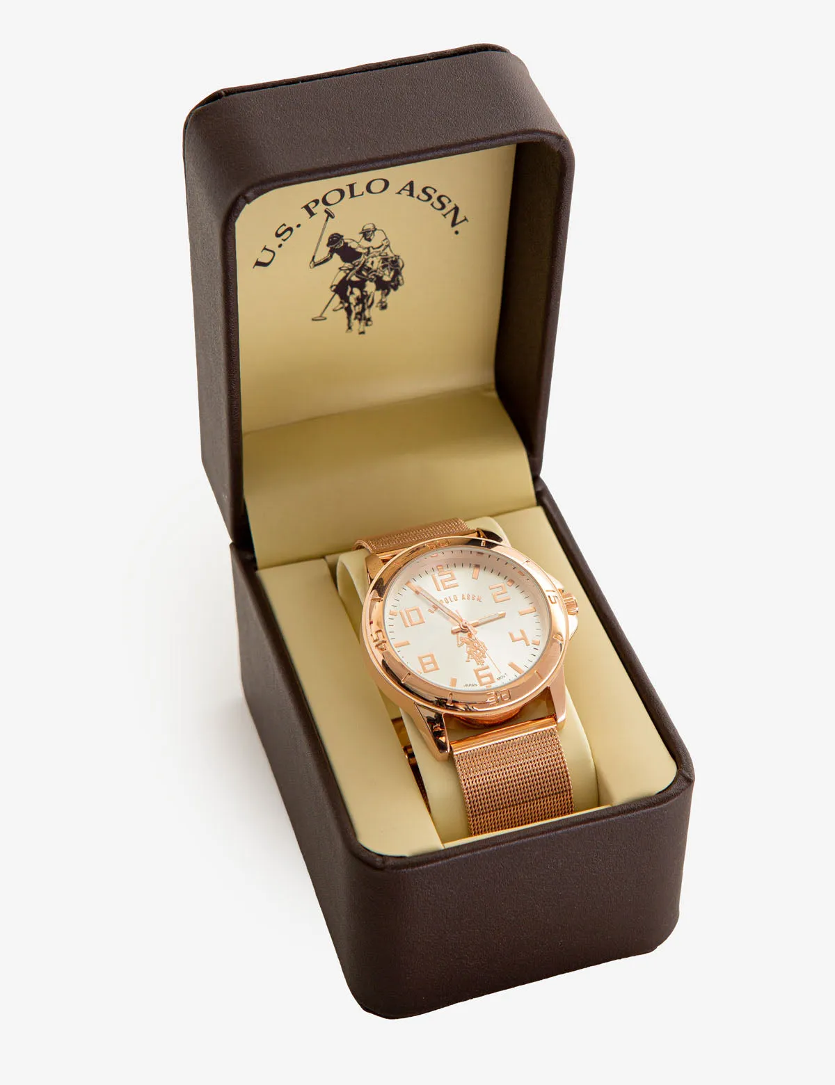 MEN'S ROSE GOLDTONE MESH BRACELET WATCH sold by U.S. Polo Assn. product image thumbnail 2