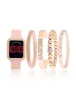 LADIES LED SQUARE EMBELLISHED WATCH & BRACELETS SET sold by U.S. Polo Assn.