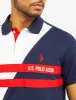 COLOR BLOCK CHEST STRIPE PIQUE POLO SHIRT sold by U.S. Polo Assn.