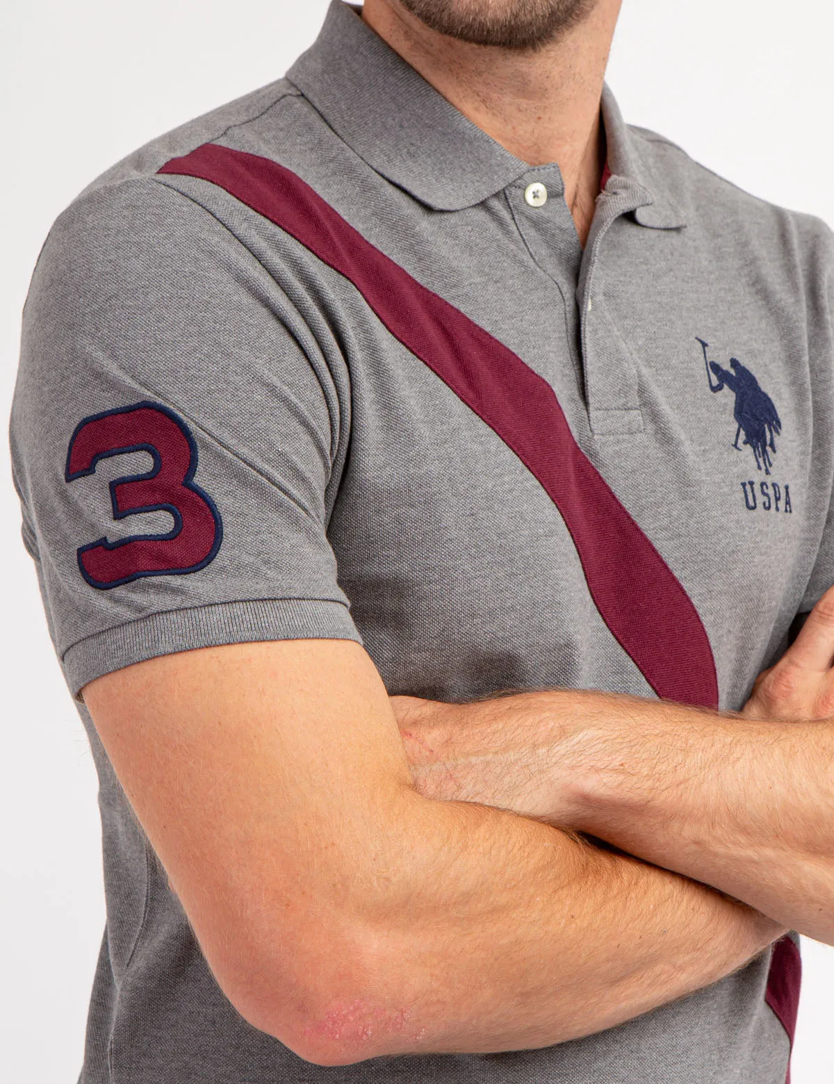 COLORBLOCK SASH FRONT PIQUE POLO SHIRT sold by U.S. Polo Assn. product image thumbnail 3