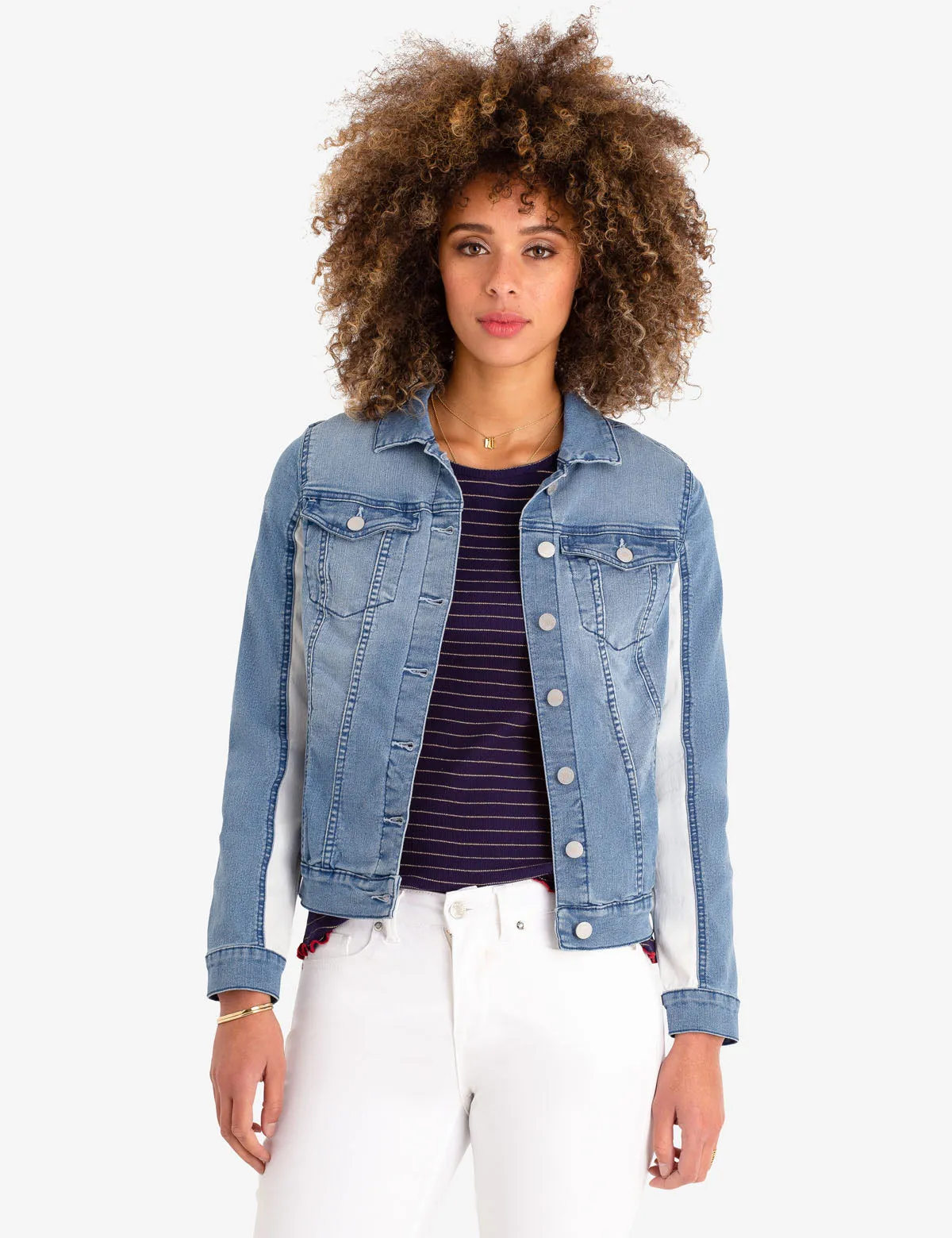 COLORBLOCK DENIM JACKET sold by U.S. Polo Assn.