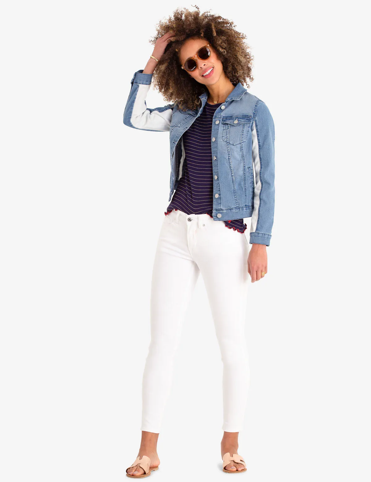 COLORBLOCK DENIM JACKET sold by U.S. Polo Assn. product image thumbnail 4