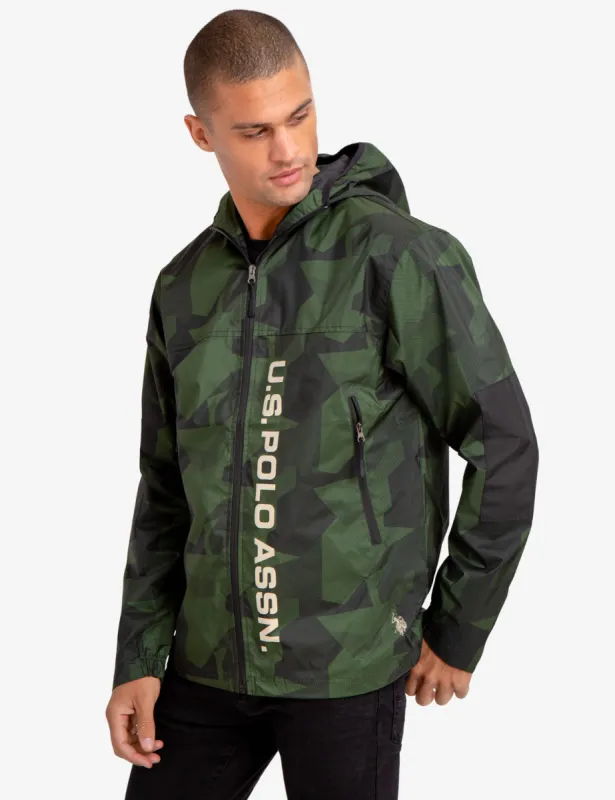 GEOMETRIC CAMO WINDBREAKER sold by U.S. Polo Assn.