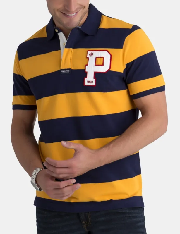 P PATCH RUGBY STRIPE POLO SHIRT sold by U.S. Polo Assn.
