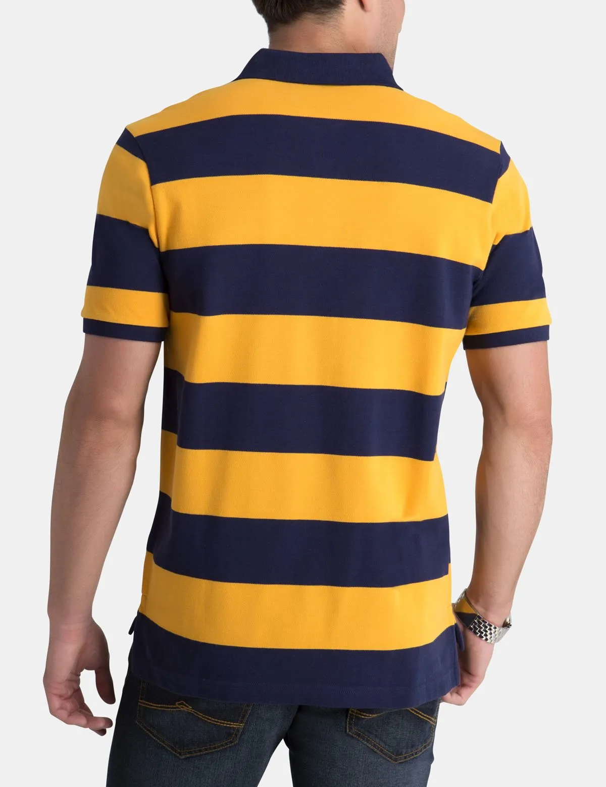 P PATCH RUGBY STRIPE POLO SHIRT sold by U.S. Polo Assn. product image thumbnail 3