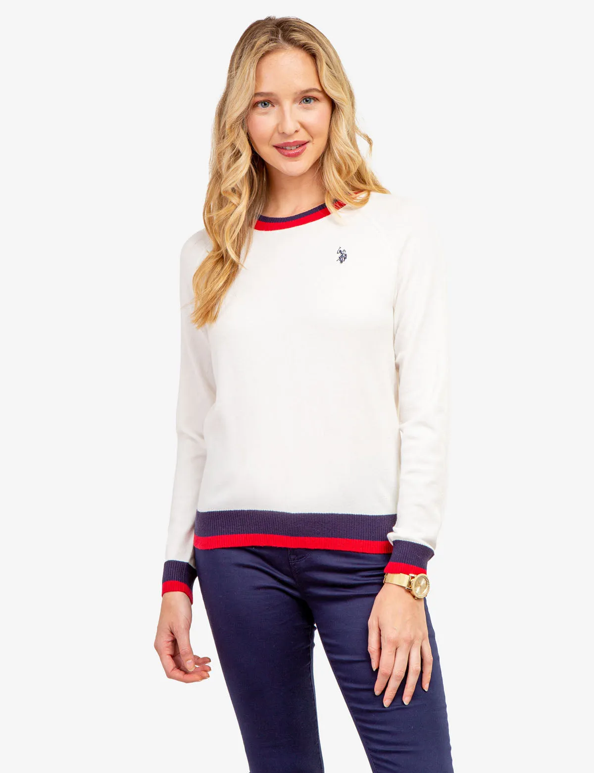 RAGLAN SLEEVE CREW NECK SWEATER sold by U.S. Polo Assn. product image thumbnail 4