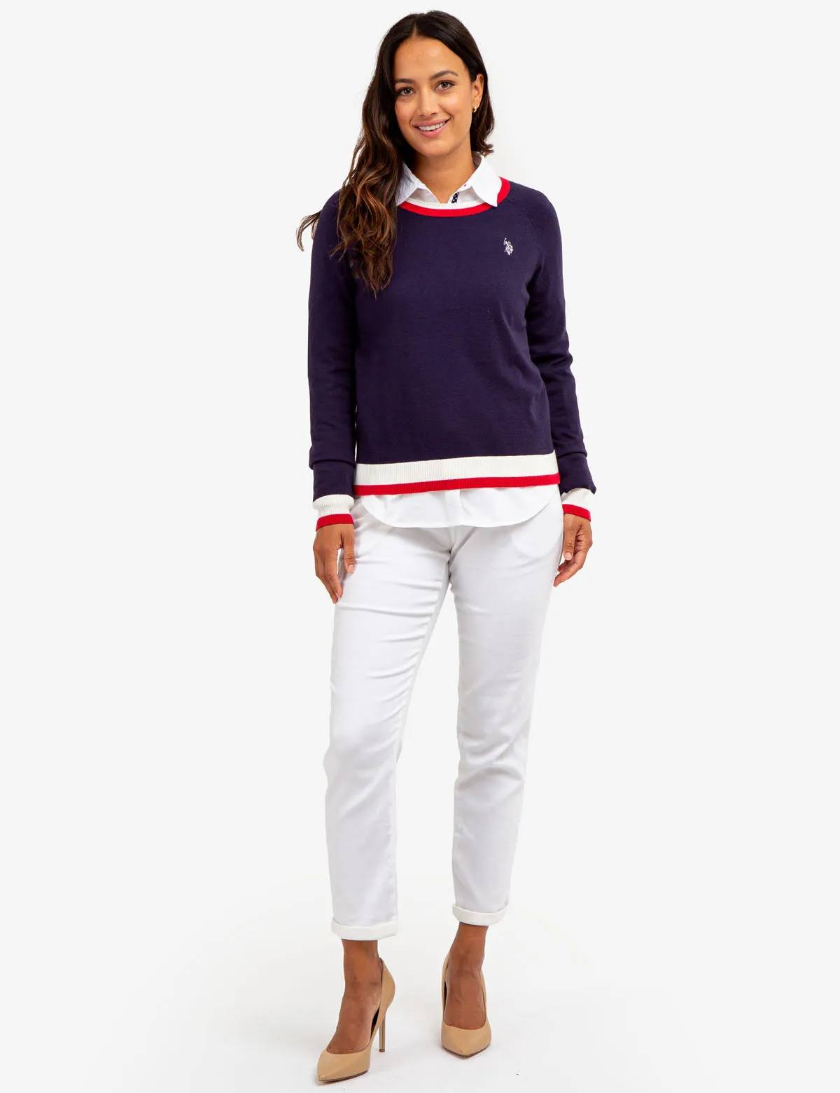 RAGLAN SLEEVE CREW NECK SWEATER sold by U.S. Polo Assn. product image thumbnail 2