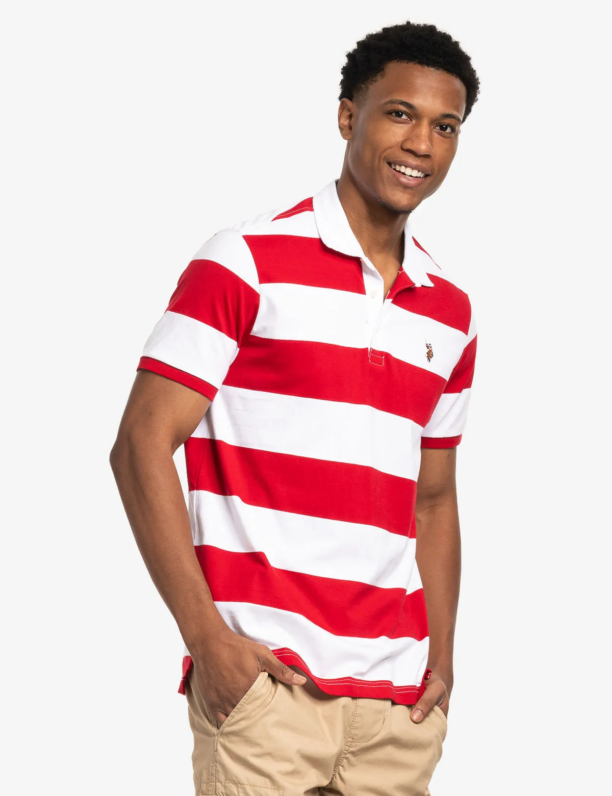 TWILL COLLAR RUGBY STRIPE JERSEY POLO SHIRT sold by U.S. Polo Assn. product image thumbnail 2