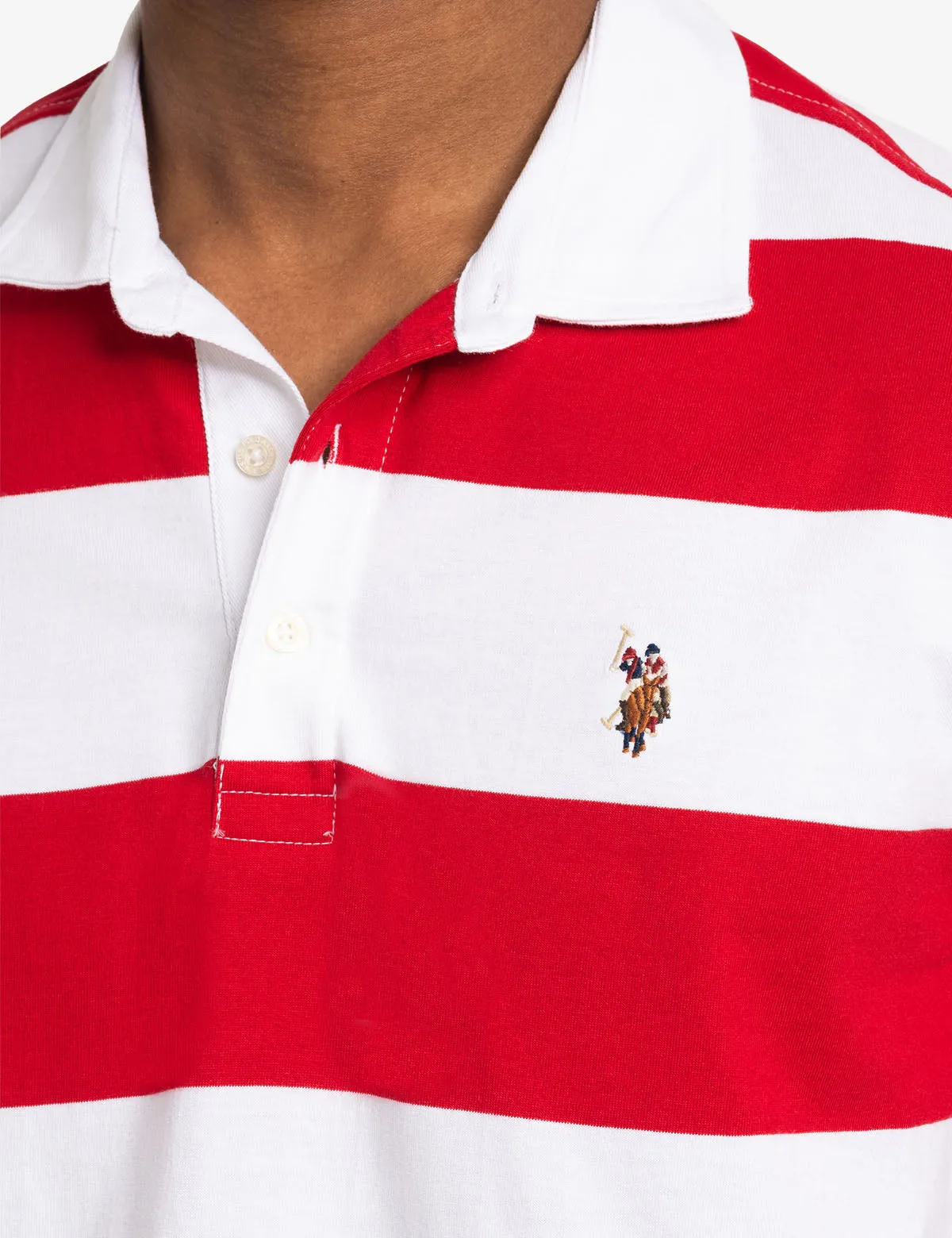 TWILL COLLAR RUGBY STRIPE JERSEY POLO SHIRT sold by U.S. Polo Assn. product image thumbnail 4