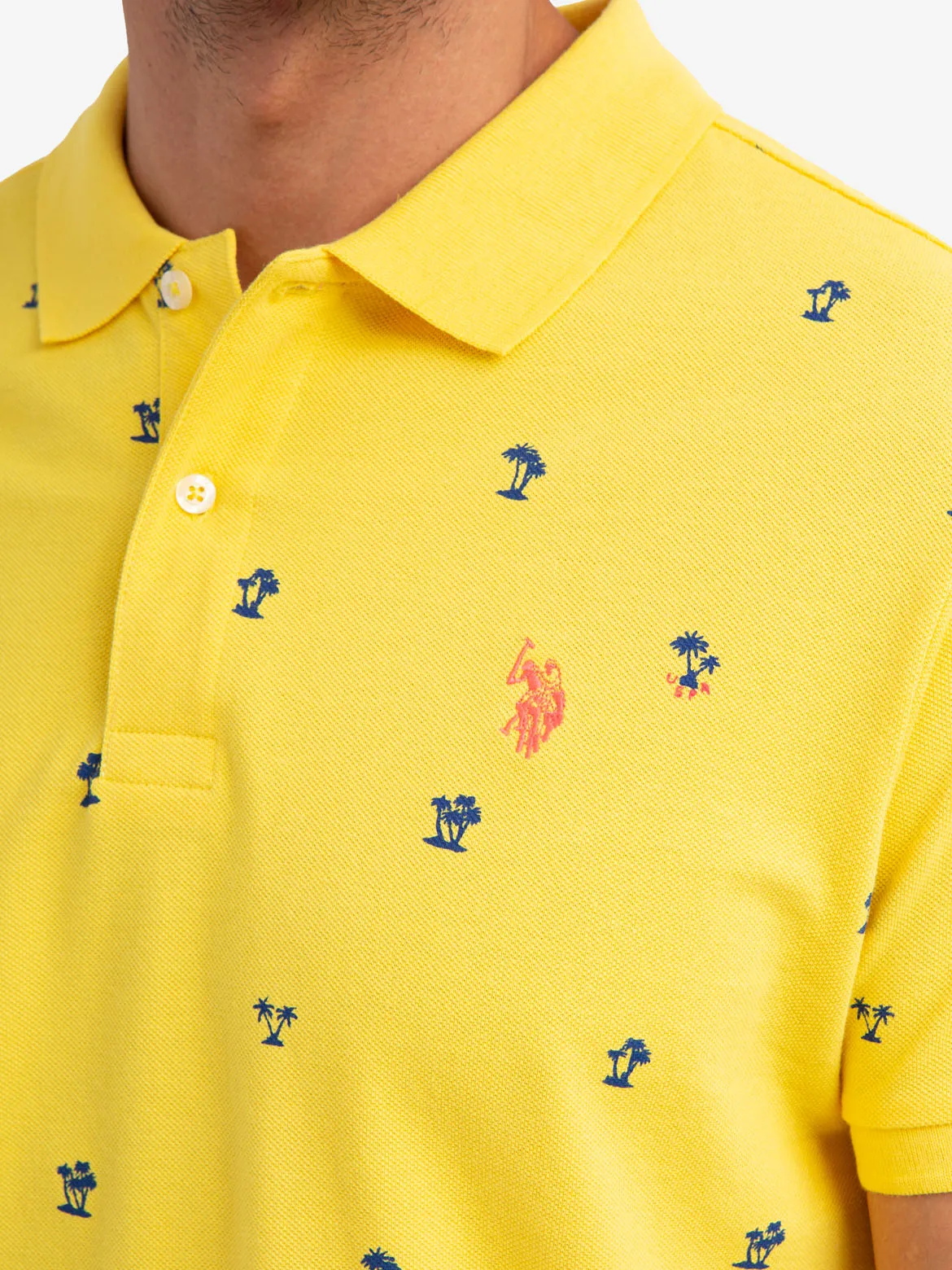 PALM PRINT PIQUE POLO SHIRT sold by U.S. Polo Assn. product image thumbnail 5