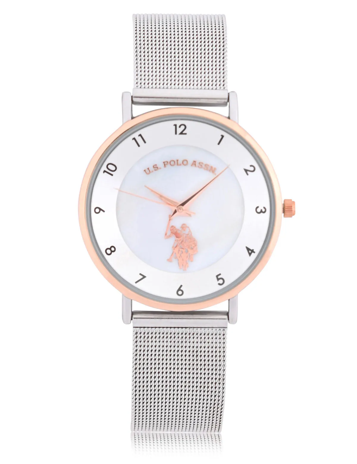 LADIES SILVER MESH STRAP WATCH sold by U.S. Polo Assn. product image thumbnail 3