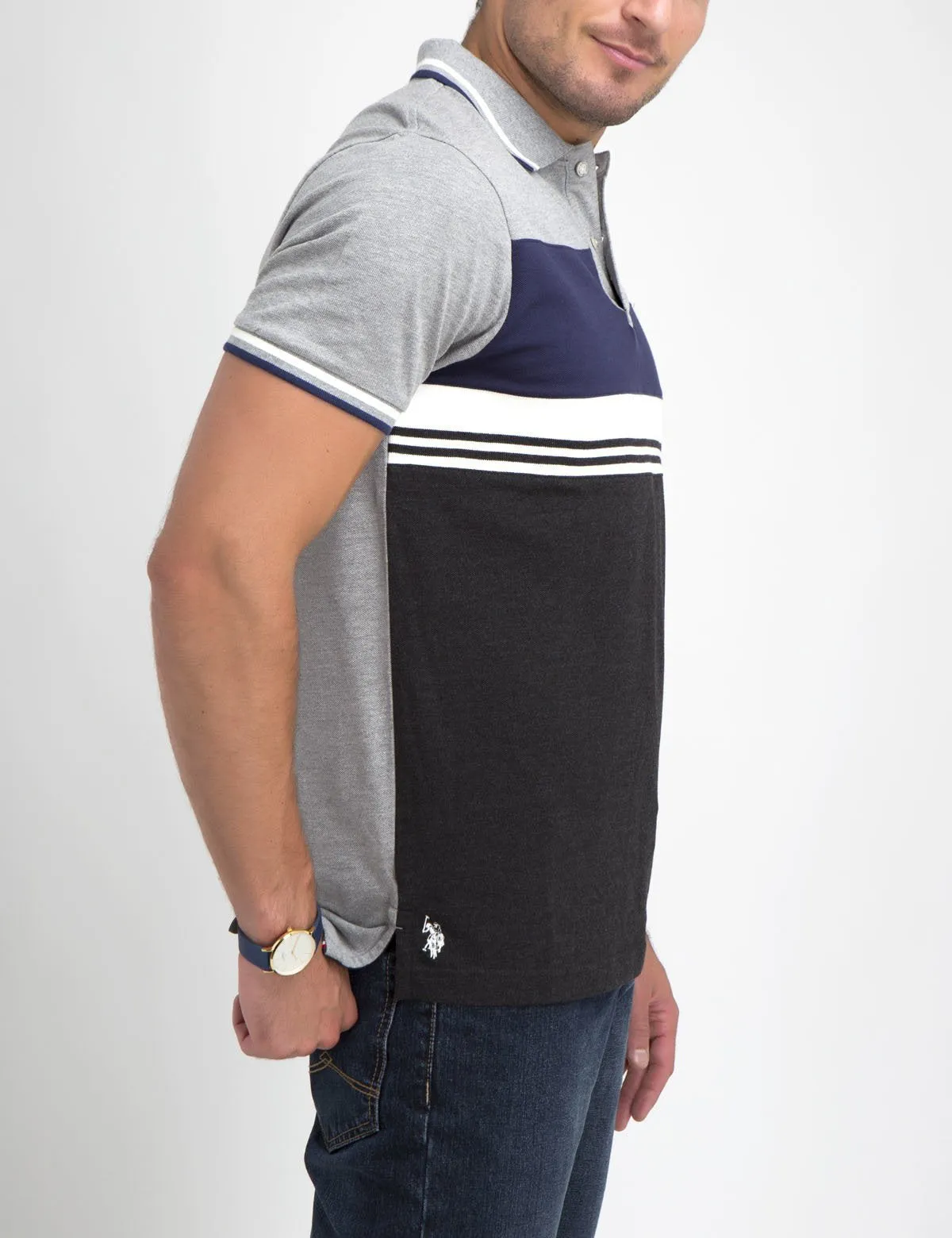 FLAG COLORBLOCK POLO SHIRT sold by U.S. Polo Assn. product image thumbnail 4