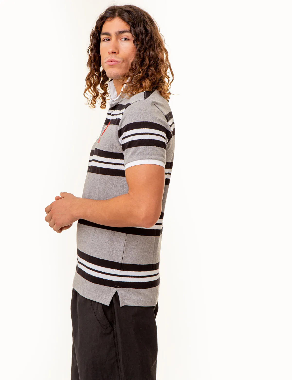 USPA SPORT YARN DYE STRIPE POLO SHIRT sold by U.S. Polo Assn. product image thumbnail 3