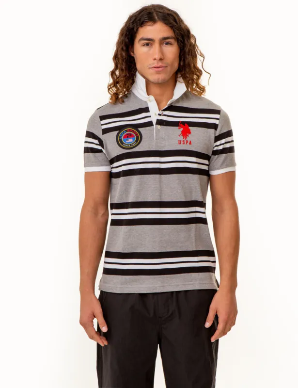 USPA SPORT YARN DYE STRIPE POLO SHIRT sold by U.S. Polo Assn.