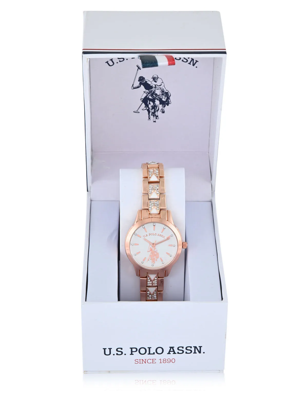 LADIES EMBELLISHED DECO ANALOG WATCH sold by U.S. Polo Assn. product image thumbnail 2