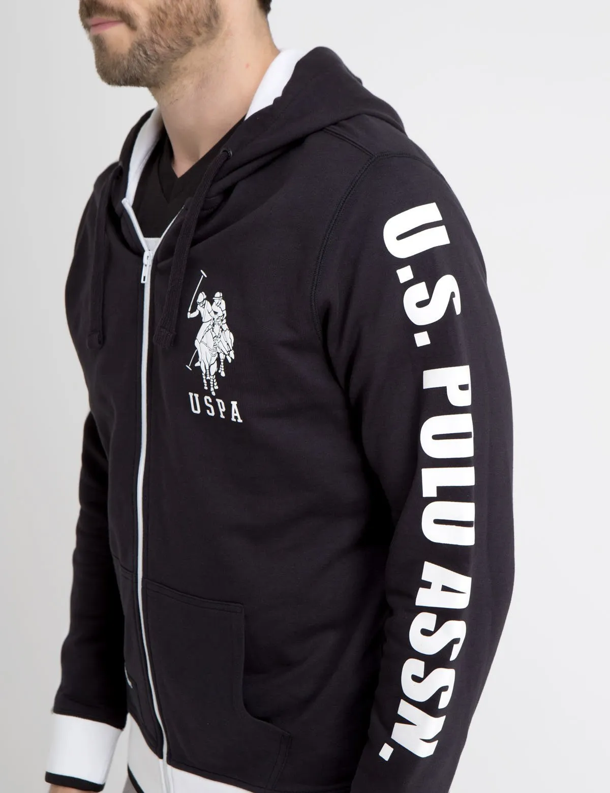 HOODIE WITH RUBBER LOGOS sold by U.S. Polo Assn. product image thumbnail 4