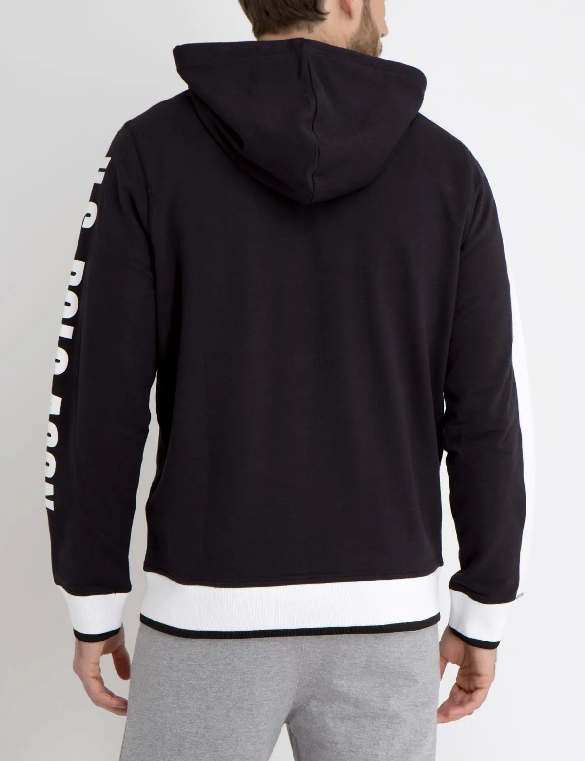 HOODIE WITH RUBBER LOGOS sold by U.S. Polo Assn. product image thumbnail 3